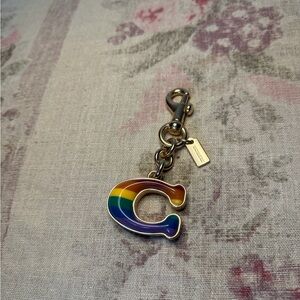 CoachRainbow C Keychain